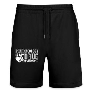 Pharmacist Pharmacist Is My Drug Of Choice - Stanley/Stella Trainer Unisex Organic Jogging Shorts - black - Front - Nik (191cm) & Marisol (170cm)