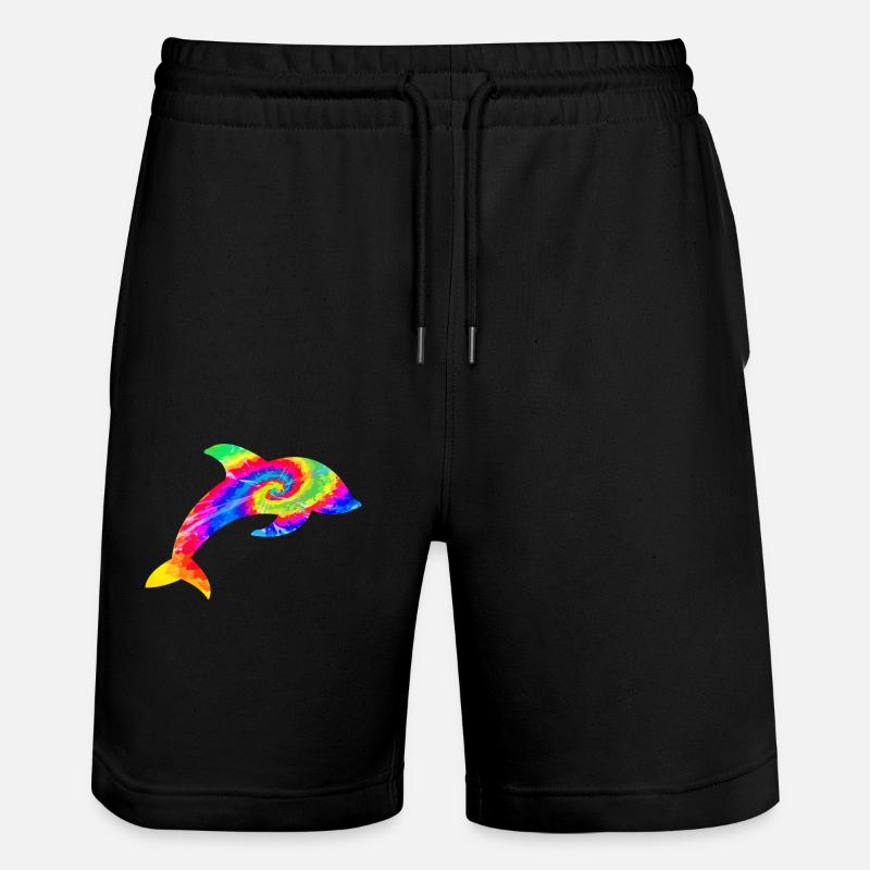 Dauphin Tie Dye - Short de jogging bio TRAINER Stanley/Stella unisexe - noir