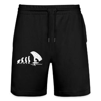 Wingfoil-Surfer Wingfoiling Hydrofoil Evolution - Stanley/Stella Unisex Bio Joggingshorts Trainer  - Schwarz - Vorne - Nik (191cm) & Marisol (170cm)