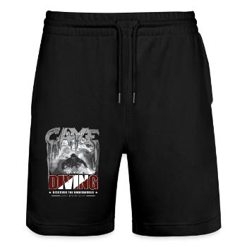 Plongée souterraine Plongée souterraine Cadeau Sports extrêmes - Short de jogging bio TRAINER Stanley/Stella unisexe - noir - Devant - Nik (191cm) & Marisol (170cm)
