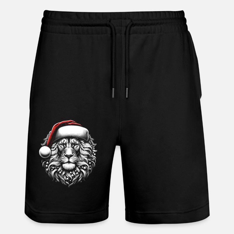 Lion Père Noël Noël - Short de jogging bio TRAINER Stanley/Stella unisexe - noir