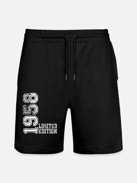 Limited Edition 1958 - Stanley/Stella Unisex Bio Joggingshorts Trainer  - Schwarz