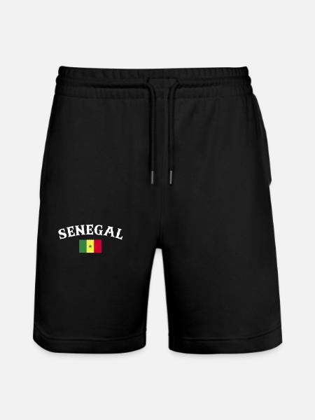 Sénégal Drapeau Sénégal Sénégal - Short de jogging bio TRAINER Stanley/Stella unisexe - noir