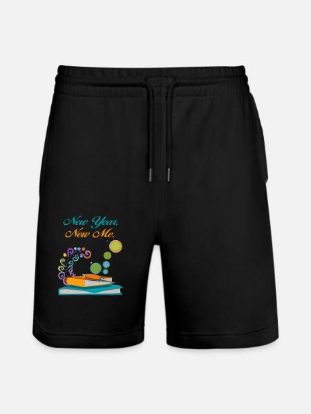 new year new me - Stanley/Stella Trainer Unisex Organic Jogging Shorts - black
