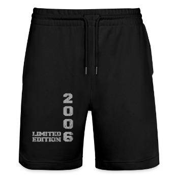 Limited Edition, 2006 - Stanley/Stella Unisex Bio Joggingshorts Trainer  - Schwarz - Vorne - Nik (191cm) & Marisol (170cm)