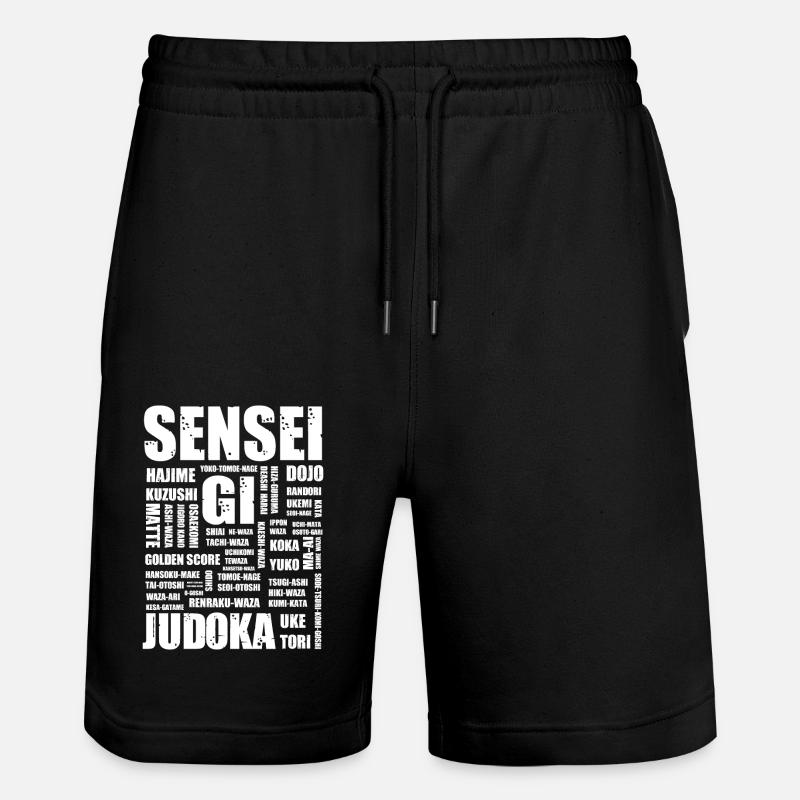 Judo - Short de jogging bio TRAINER Stanley/Stella unisexe - noir
