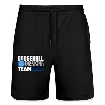Dodgeball Dodgeball Drinking Team - Stanley/Stella Trainer Unisex Organic Jogging Shorts - black - Front - Nik (191cm) & Marisol (170cm)