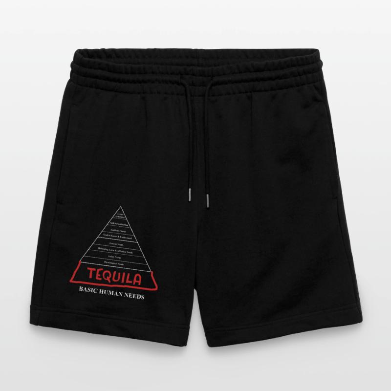 Tequila Basic Human Needs Pyramid Jeu de mots mexicain Short de jogging bio TRAINER Stanley/Stella unisexe