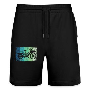 Lastenfahrrad Lastenrad Vélo Cargo Cargobike - Short de jogging bio TRAINER Stanley/Stella unisexe - noir - Devant - Nik (191cm) & Marisol (170cm)