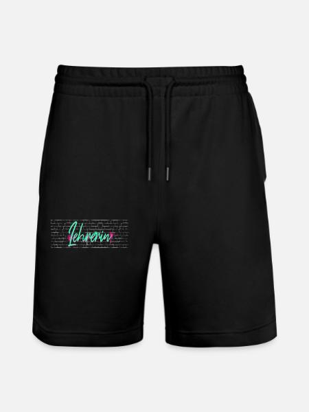 Schule Abschluss-Geschenk Lehrerin - Stanley/Stella Unisex Bio Joggingshorts Trainer - Schwarz