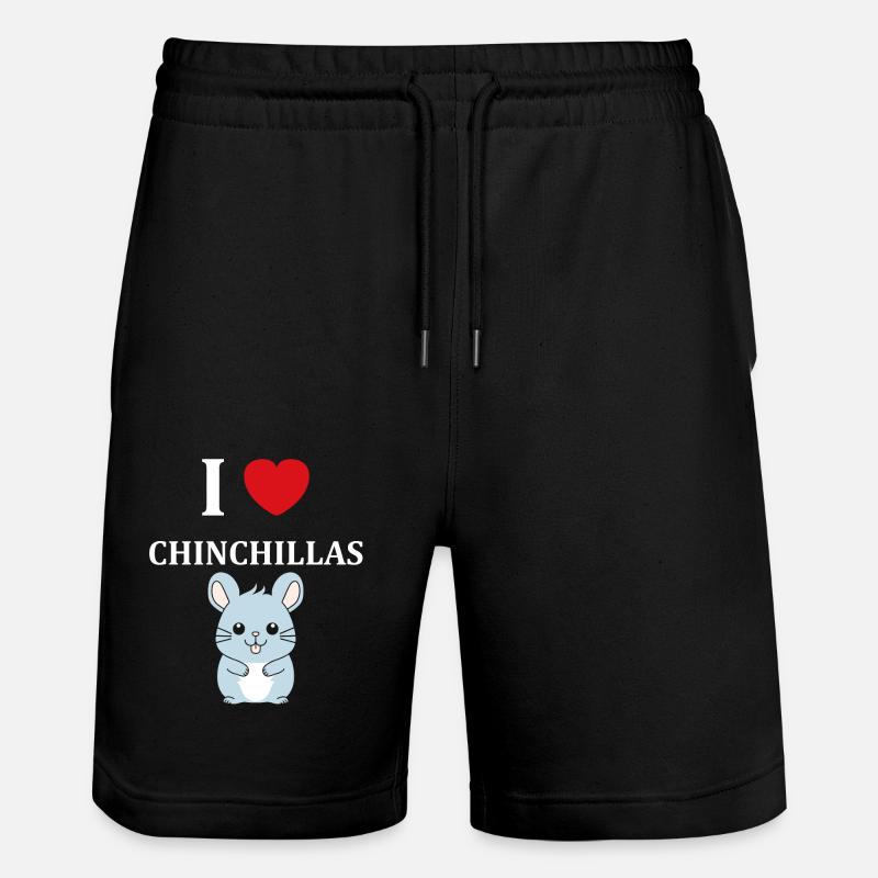 Petit chinchilla mignon - Short de jogging bio TRAINER Stanley/Stella unisexe - noir
