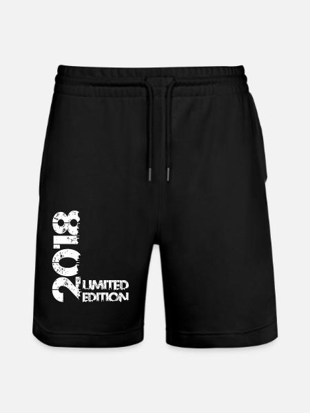 Limited Edition 2018 - Stanley/Stella Trainer Unisex Organic Jogging Shorts - black