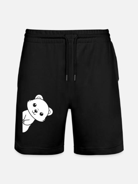 Humor little weasel - Stanley/Stella Trainer Unisex Organic Jogging Shorts - black