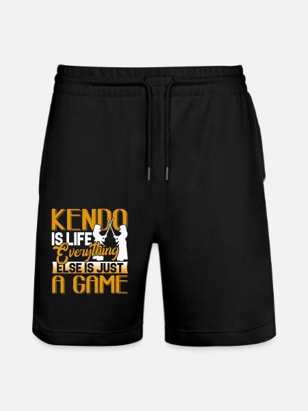 Kendo Kendo Is Life - Stanley/Stella Trainer Unisex Organic Jogging Shorts - black