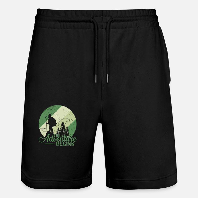 L’aventure commence Randonnée Nature - Short de jogging bio TRAINER Stanley/Stella unisexe - noir