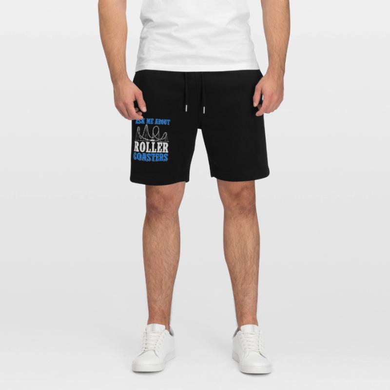 Roller Coaster Roller Coaster Roller Coaster Gift Stanley/Stella Trainer Unisex Organic Jogging Shorts
