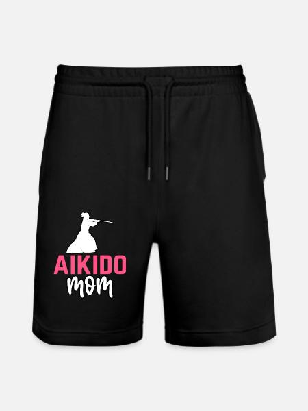 Aikido Mama - Stanley/Stella Unisex Bio Joggingshorts Trainer  - Schwarz