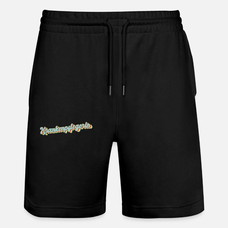 Pflegekraft Abschluss-Geschenk Krankenpflegerin - Stanley/Stella Unisex Bio Joggingshorts Trainer - Schwarz