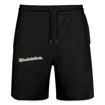 Kältetechniker Abschluss-Geschenk Klimatechnikerin - Stanley/Stella Unisex Bio Joggingshorts Trainer  - Schwarz - Vorne - Nik (191cm) & Marisol (170cm)