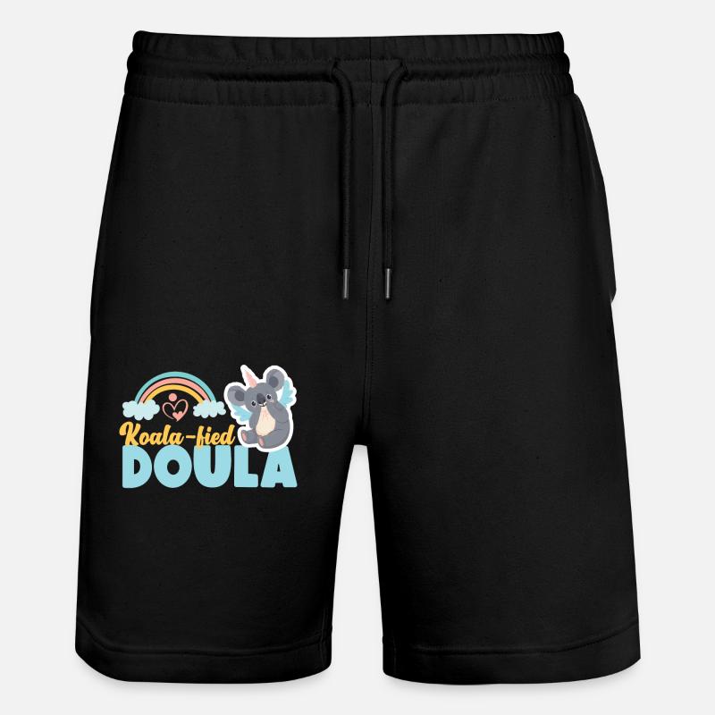 Doula accoucheuse Koala - Short de jogging bio TRAINER Stanley/Stella unisexe - noir