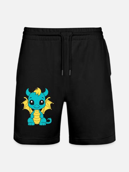 Bébé dragon - Short de jogging bio TRAINER Stanley/Stella unisexe - noir