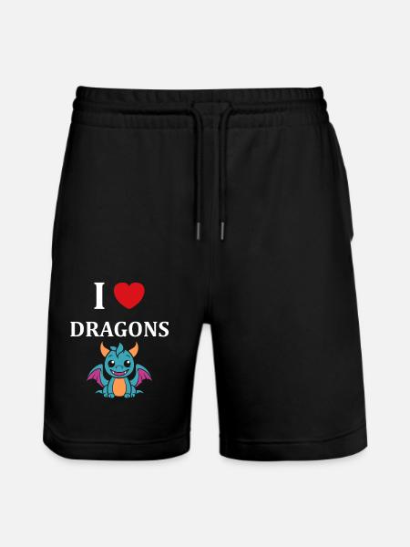 Bébé dragon - Short de jogging bio TRAINER Stanley/Stella unisexe - noir
