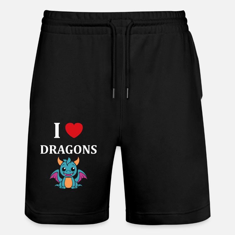 Bébé dragon - Short de jogging bio TRAINER Stanley/Stella unisexe - noir