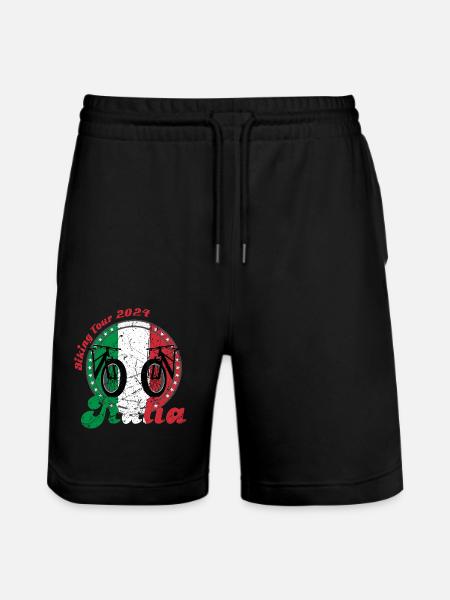 Italien 2024 - Stanley/Stella Unisex Bio Joggingshorts Trainer - Schwarz