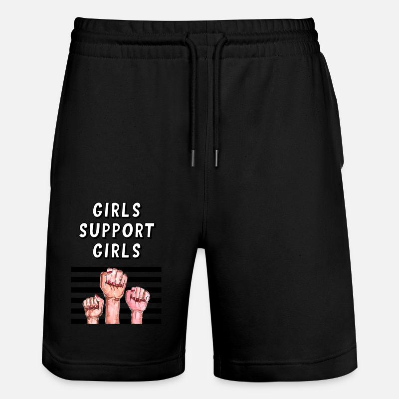 Mädchen unterstützen Mädchen - Stanley/Stella Unisex Bio Joggingshorts Trainer  - Schwarz