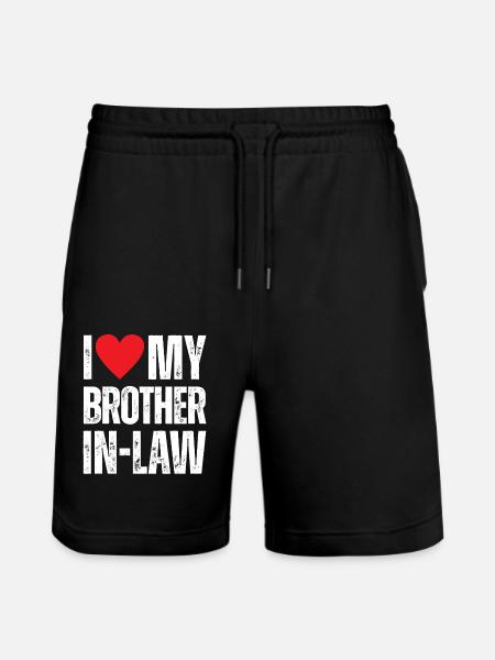 J’aime mon beau-frère - Short de jogging bio TRAINER Stanley/Stella unisexe - noir
