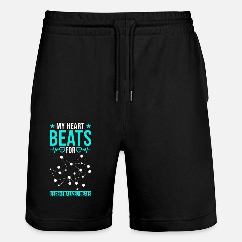 Technologie crypto Blockchain et décentralisation - Short de jogging bio TRAINER Stanley/Stella unisexe - noir