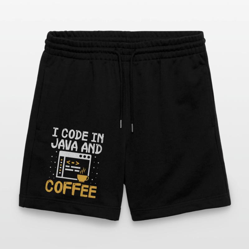 Kaffee-Codierung Programmierer Programmierer Entwickler Nerd Coff Stanley/Stella Unisex Bio Joggingshorts Trainer 