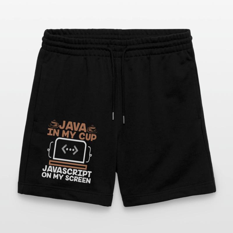 Coffee Coding Programmer Coder Developer Nerd Coff Stanley/Stella Trainer Unisex Organic Jogging Shorts