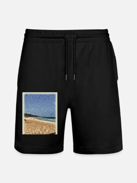 Meeresrauschen - Stanley/Stella Unisex Bio Joggingshorts Trainer  - Schwarz