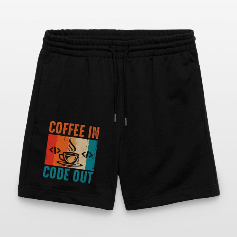 Kaffee-Codierung Programmierer Programmierer Entwickler Nerd Coff Stanley/Stella Unisex Bio Joggingshorts Trainer 