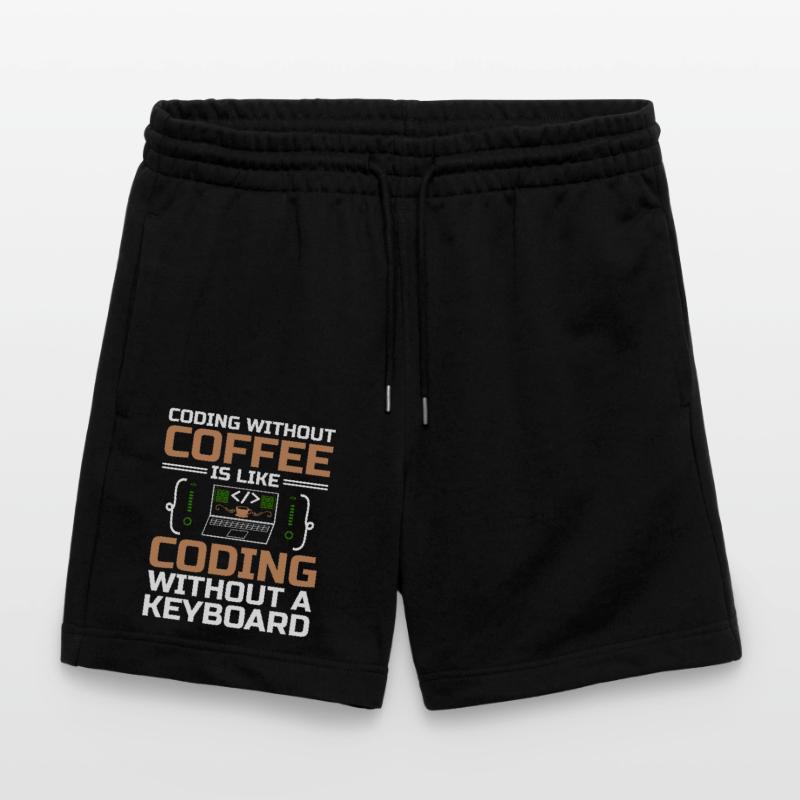 Kaffee-Codierung Programmierer Programmierer Entwickler Nerd Coff Stanley/Stella Unisex Bio Joggingshorts Trainer 