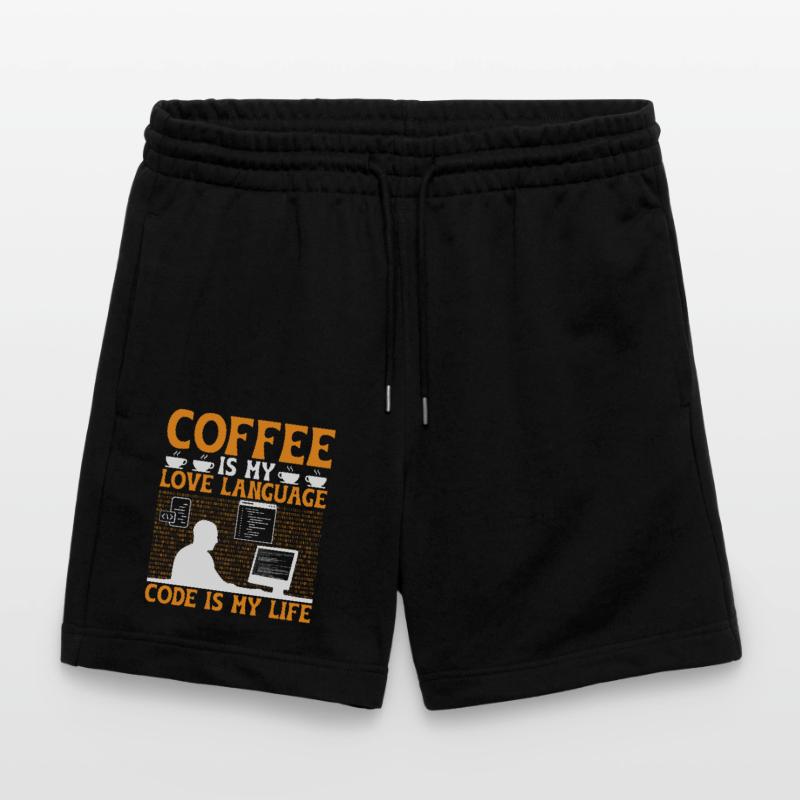 Kaffee-Codierung Programmierer Programmierer Entwickler Nerd Coff Stanley/Stella Unisex Bio Joggingshorts Trainer 