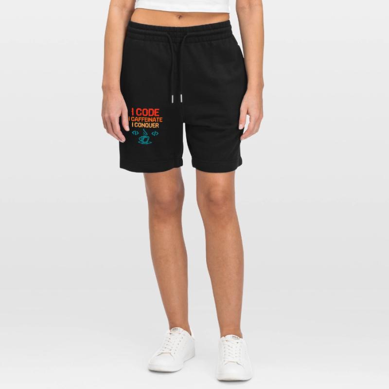 Kaffee-Codierung Programmierer Programmierer Entwickler Nerd Coff Stanley/Stella Unisex Bio Joggingshorts Trainer 