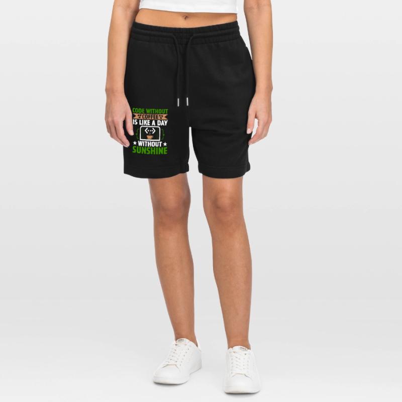 Kaffee-Codierung Programmierer Programmierer Entwickler Nerd Coff Stanley/Stella Unisex Bio Joggingshorts Trainer 