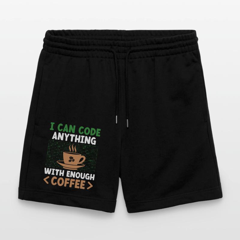 Kaffee-Codierung Programmierer Programmierer Entwickler Nerd Coff Stanley/Stella Unisex Bio Joggingshorts Trainer 