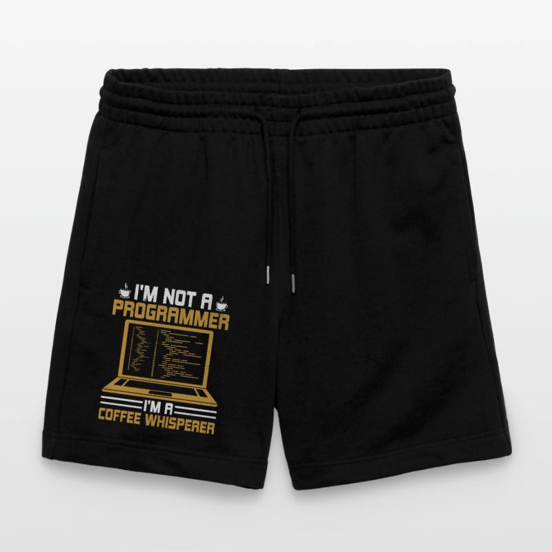 Coffee Coding Programmer Coder Developer Nerd Coff Stanley/Stella Trainer Unisex Organic Jogging Shorts