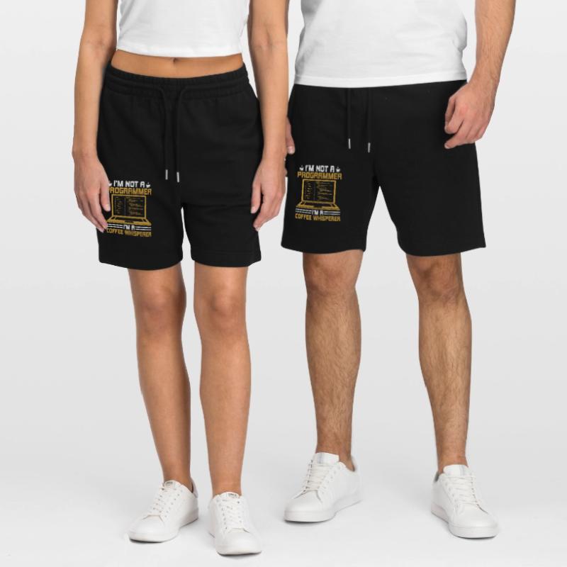 Coffee Coding Programmer Coder Developer Nerd Coff Stanley/Stella Trainer Unisex Organic Jogging Shorts