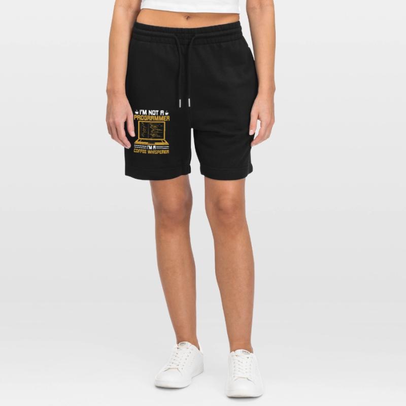 Coffee Coding Programmer Coder Developer Nerd Coff Stanley/Stella Trainer Unisex Organic Jogging Shorts
