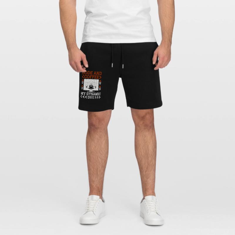 Coffee Coding Programmer Coder Developer Nerd Coff Stanley/Stella Trainer Unisex Organic Jogging Shorts