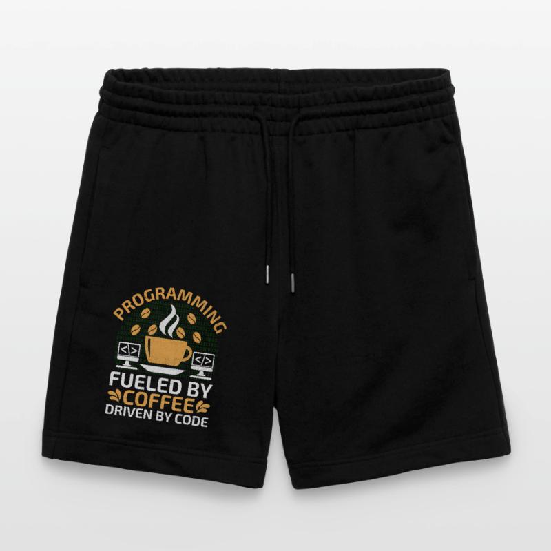 Kaffee-Codierung Programmierer Programmierer Entwickler Nerd Coff Stanley/Stella Unisex Bio Joggingshorts Trainer 