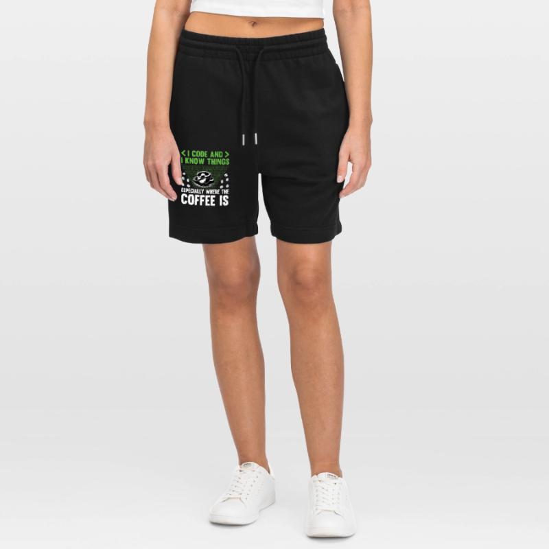 Kaffee-Codierung Programmierer Programmierer Entwickler Nerd Coff Stanley/Stella Unisex Bio Joggingshorts Trainer 