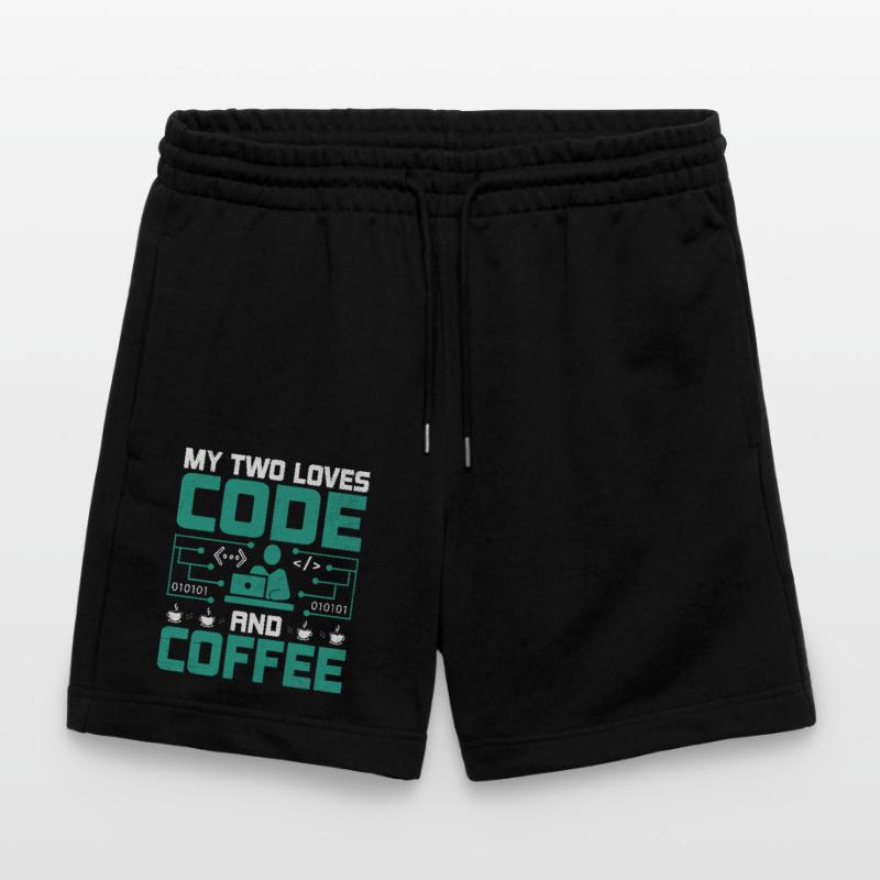 Kaffee-Codierung Programmierer Programmierer Entwickler Nerd Coff Stanley/Stella Unisex Bio Joggingshorts Trainer 