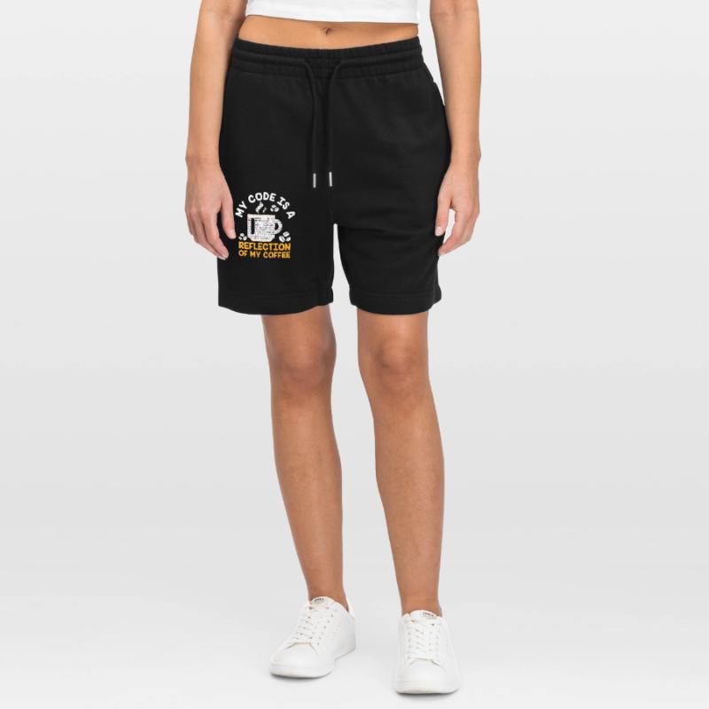 Coffee Coding Programmer Coder Developer Nerd Coff Stanley/Stella Trainer Unisex Organic Jogging Shorts