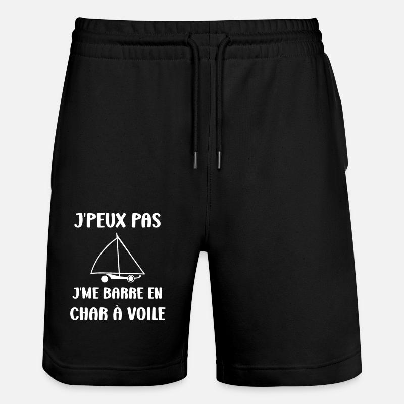 Humour Char à voile - Short de jogging bio TRAINER Stanley/Stella unisexe - noir