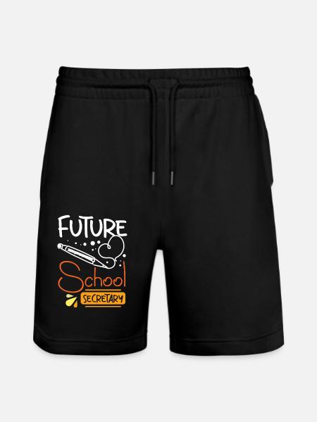 Future school secretary - Stanley/Stella Trainer Unisex Organic Jogging Shorts - black